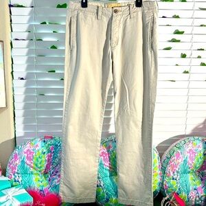 Hollister cream color jeans with button fly